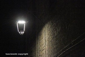 Viterbo - La nuova illuminazione a San Pellegrino