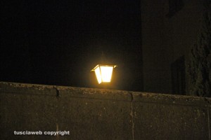 Viterbo - La vecchia illuminazione a San Pellegrino