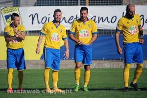 Sport - Calcio - Viterbese - Da sinistra: Neglia, Oggiano, Nuvoli e Nohman