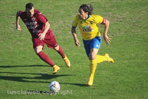 Sport - Calcio - Viterbese - Il capitano Stefano Scardala, uno tra i migliori in campo