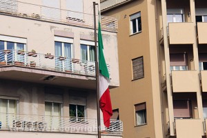 Viterbo - La cerimonia dell'alzabandiera durante le celebrazioni del 4 novembre