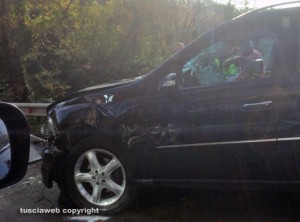 Viterbo - L'incidente sulla Cassia sud 