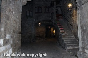 Viterbo - La nuova illuminazione a San Pellegrino