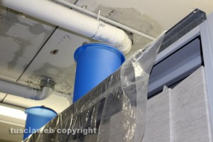 Viterbo - Perdite d'acqua all'archivio di stato