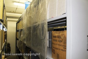 Viterbo - Perdite d'acqua all'archivio di stato