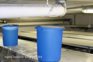 Viterbo - Perdite d'acqua all'archivio di stato