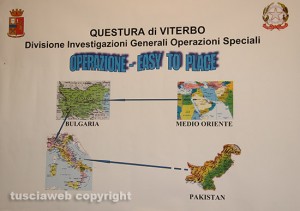 Operazione "Easy to place", lo schema dei flussi migratori emersi dall'indagine