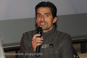 Viterbo - Fabio Coscia durante la consegna delle onorificenze sportive