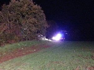 Vigili del fuoco e carabinieri in azione