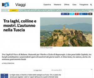 La Tuscia sulle pagine di Repubblica