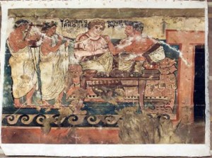Tarquinia - La tomba degli scudi 
