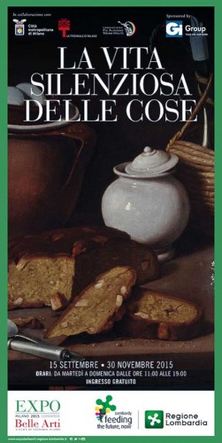 La vita silenziosa delle cose - Il manifesto della mostra a Milano