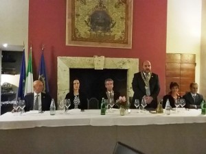 Civita Castellana - Il governatore Giuseppe Perrone in visita al Rotary Club Flaminia Romana