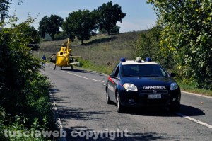 Carabinieri ed eliambulanza