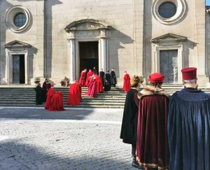 Viterbo - I Medici - Le riprese a piazza san Lorenzo