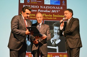 Ronciglione - La consegna del premio Ettore Petrolini a Flavio Insinna