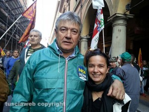 I leghisti viterbesi a Bologna con Salvini, Meloni e Berlusconi