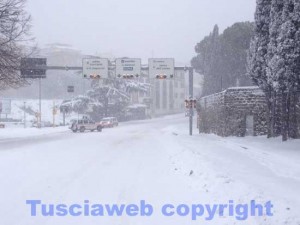 Viterbo sotto la neve