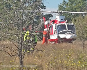 I vigili del fuoco salvano una donna caduta in un dirupo