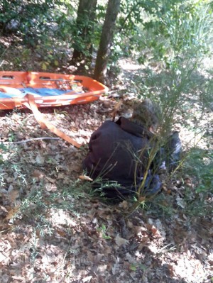I vigili del fuoco salvano una donna caduta in un dirupo