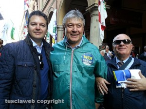 I leghisti viterbesi a Bologna con Salvini, Meloni e Berlusconi