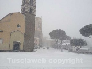 Viterbo sotto la neve