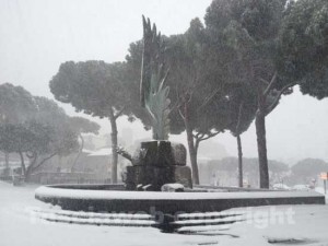 Viterbo sotto la neve