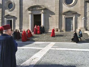 Viterbo - I Medici - Le riprese a piazza san Lorenzo