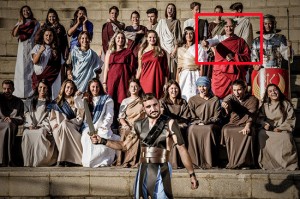 Tarquinia - Il Gladiatore - Mauro Mazzola tra i figuranti del calendario 2016