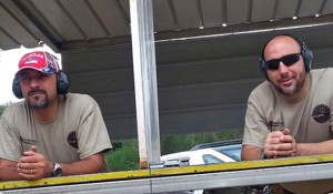 Il presidente Mancuso e il vicepresidente Pieri del poligono di Vasanello