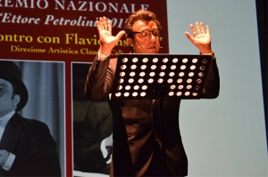 Ronciglione - Flavio Insinna durante la cerimonia del premio Ettore Petrolini