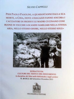 La pubblicazione di Silvio Cappelli su Pasolini