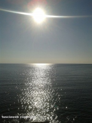 Il mare d'inverno a Montalto Marina