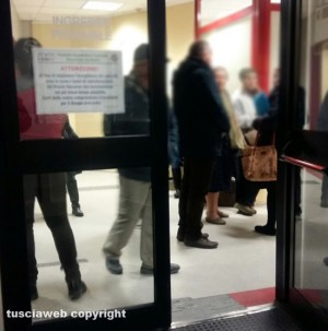 Viterbo - Belcolle - Il pronto soccorso pieno di gente