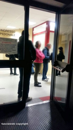 Viterbo - Belcolle - Il pronto soccorso pieno di gente