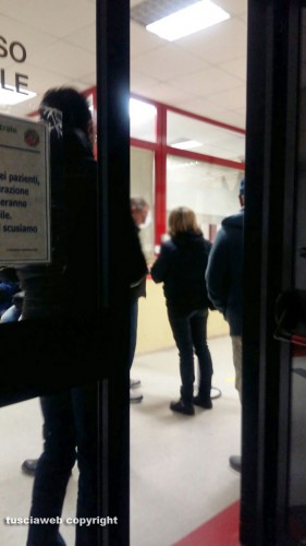 Viterbo - Belcolle - Il pronto soccorso pieno di gente
