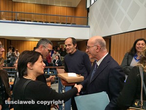 Il tribunale saluta il presidente Pacioni