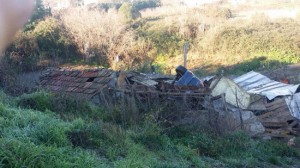 Le operazioni di recupero della macchina finita fuori strada