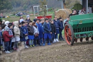 Blera - I bambini delle elementari partecipano alla semina
