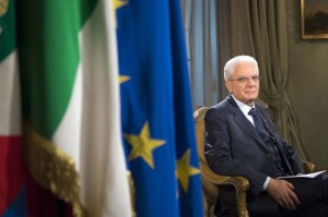 Il presidente della Repubblica Sergio Mattarella