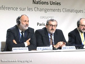 Parigi - Riccardo Valentini alla conferenza sui cambiamenti climatici