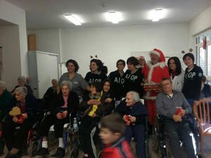 I festeggiamenti alla casa di riposo di Ronciglione