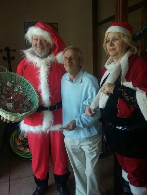 I festeggiamenti alla casa di riposo di Ronciglione