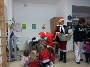I festeggiamenti alla casa di riposo di Ronciglione