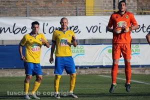 Sport - Calcio - Viterbese - Da sinistra: Ansini, Fè e Pini