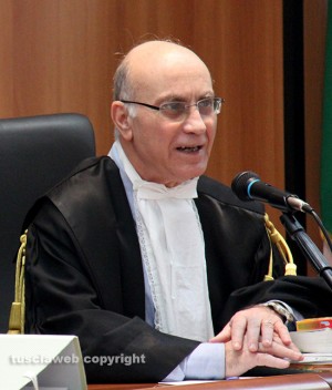 Il presidente del tribunale viterbese Maurizio Pacioni