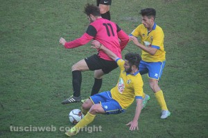 Sport - Calcio - Viterbese - Luca Belcastro e Daniele Ansini nel match contro l'Astrea