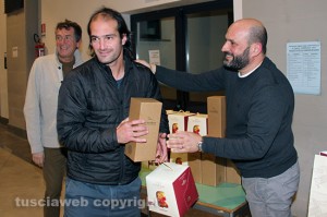 Sport - Calcio - Viterbese - Matias Vegnaduzzo e Mario Corinti durante la cena all'oratorio Grandori