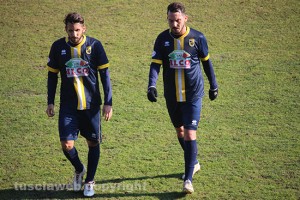 Sport - Calcio - Viterbese - Michele Boldrini e Vittorio Bernardo durante il match contro l'Orvietana