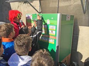 L'inaugurazione dell'ecocompattatore